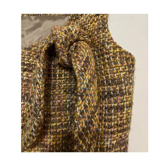 Anthropologie James Coviello Tweed Top Sleeveless Old Money Wool Medium - Picture 5 of 6